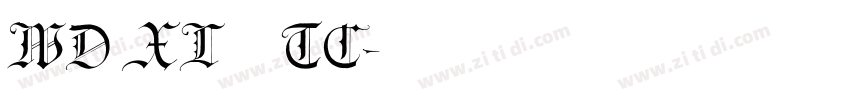 WD XL 滑油字 TC字体转换